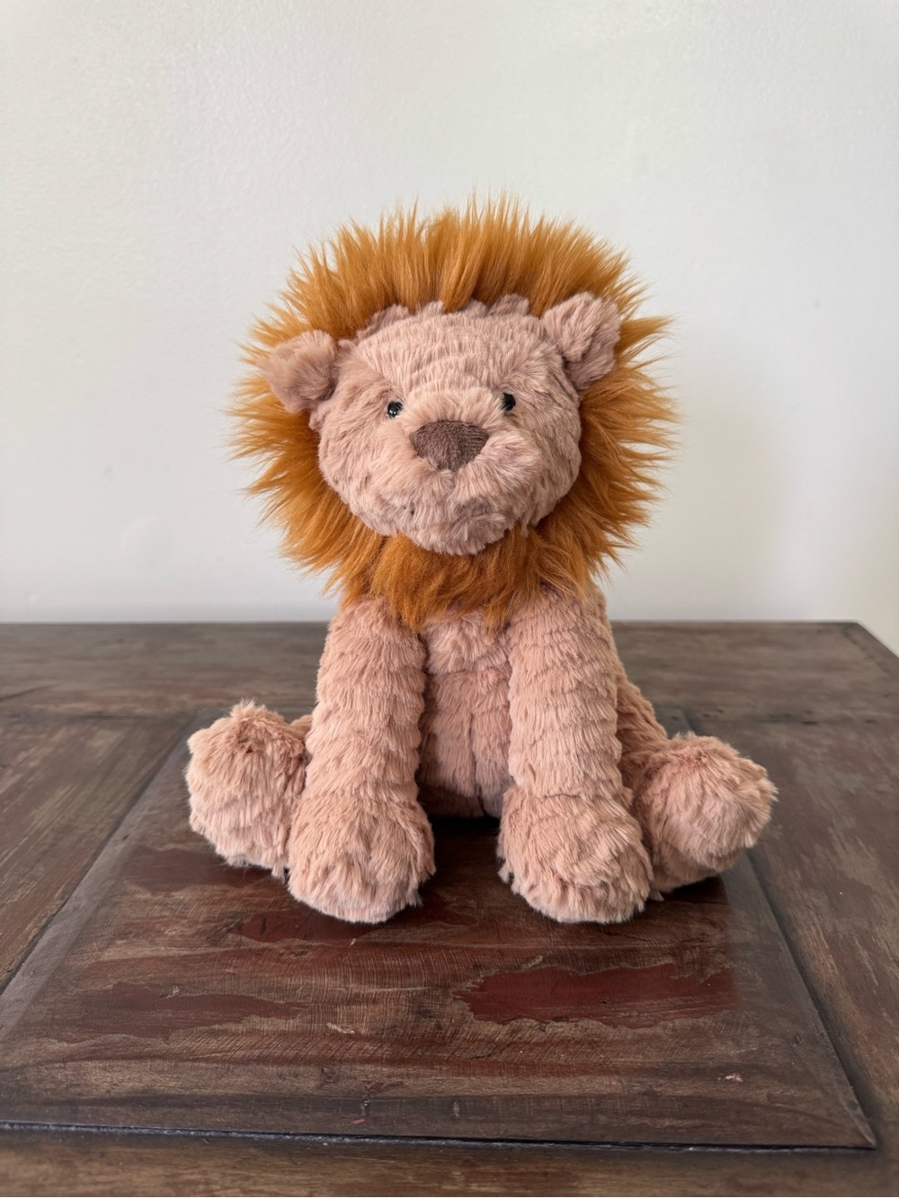 Jellycat Fuddlewuddle Lion plush toy stuffed animal 9” brown orange baby kids
